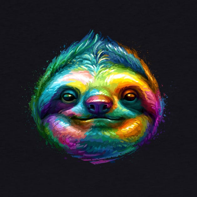 Colorful Sloth by stonemask